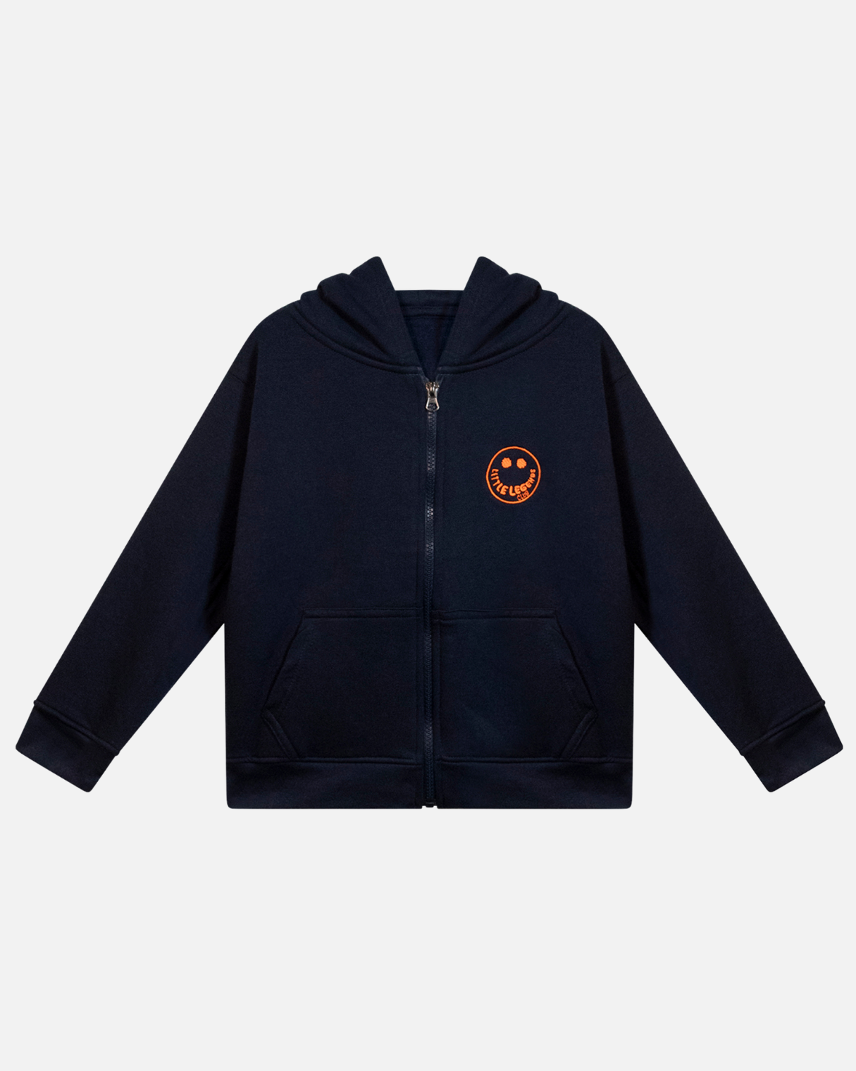 Original Smiley Navy Zip Through Hoodie