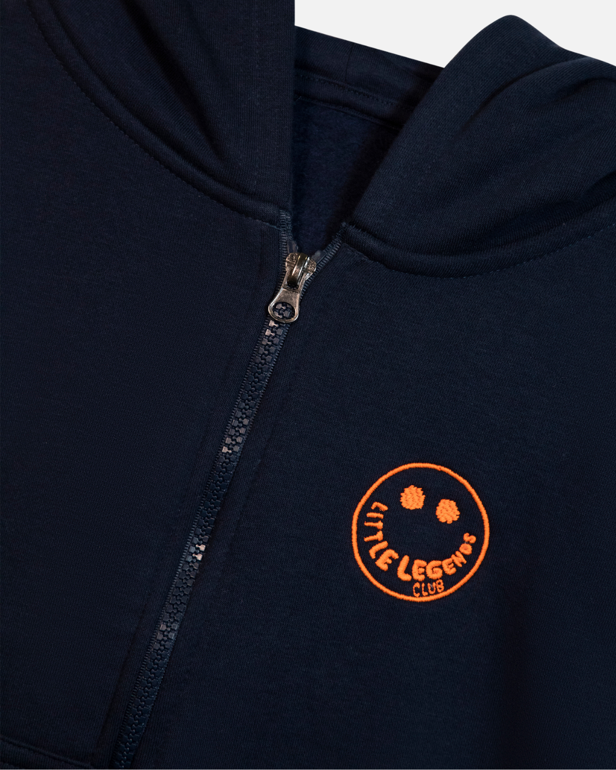 Original Smiley Navy Zip Through Hoodie