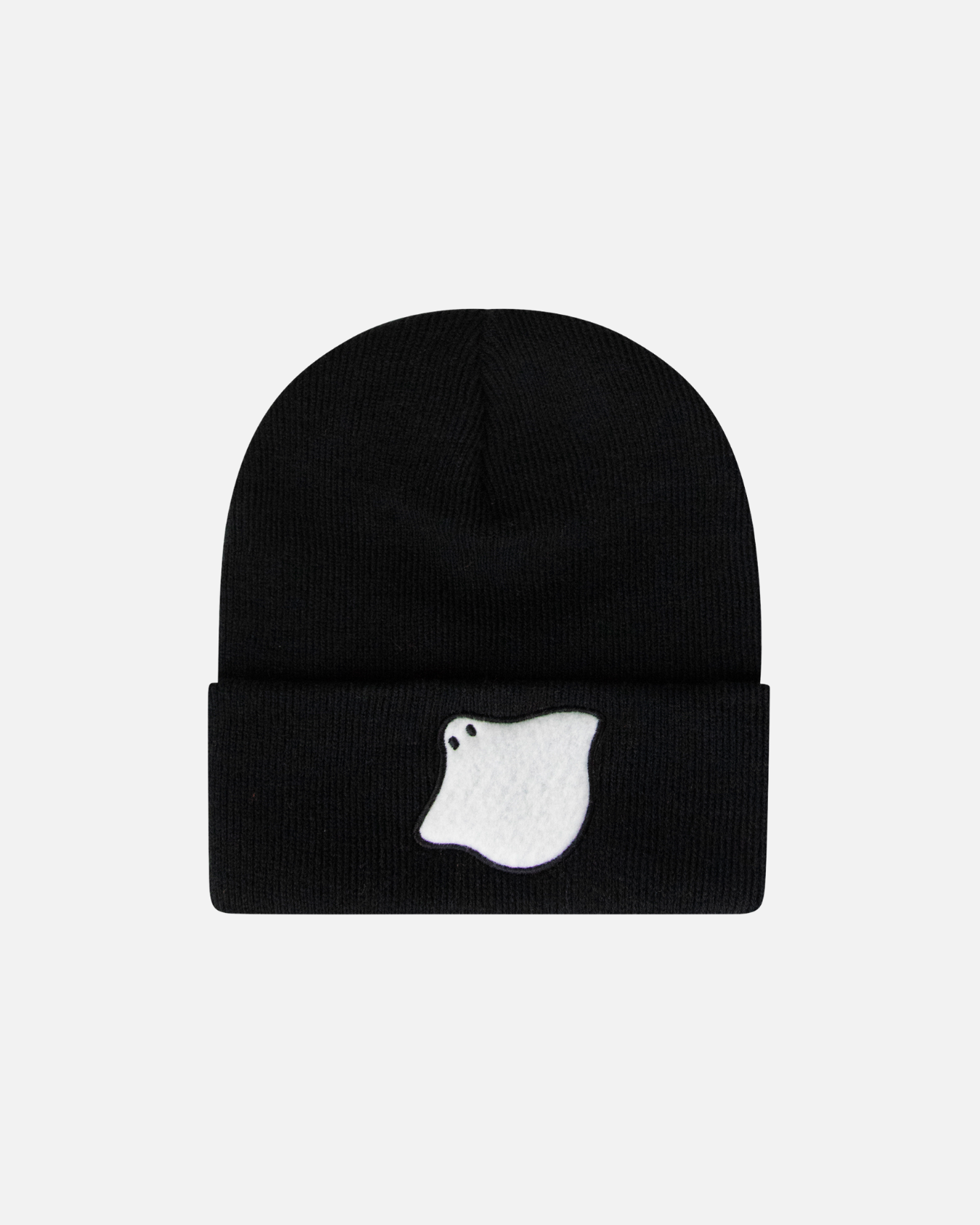 Friendly Ghost Black Beanie