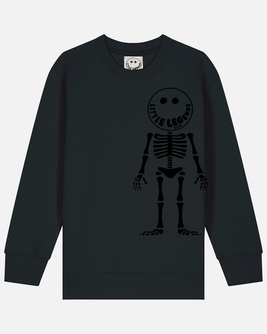 Little Legends Club Skeleton Black Sweatshirt