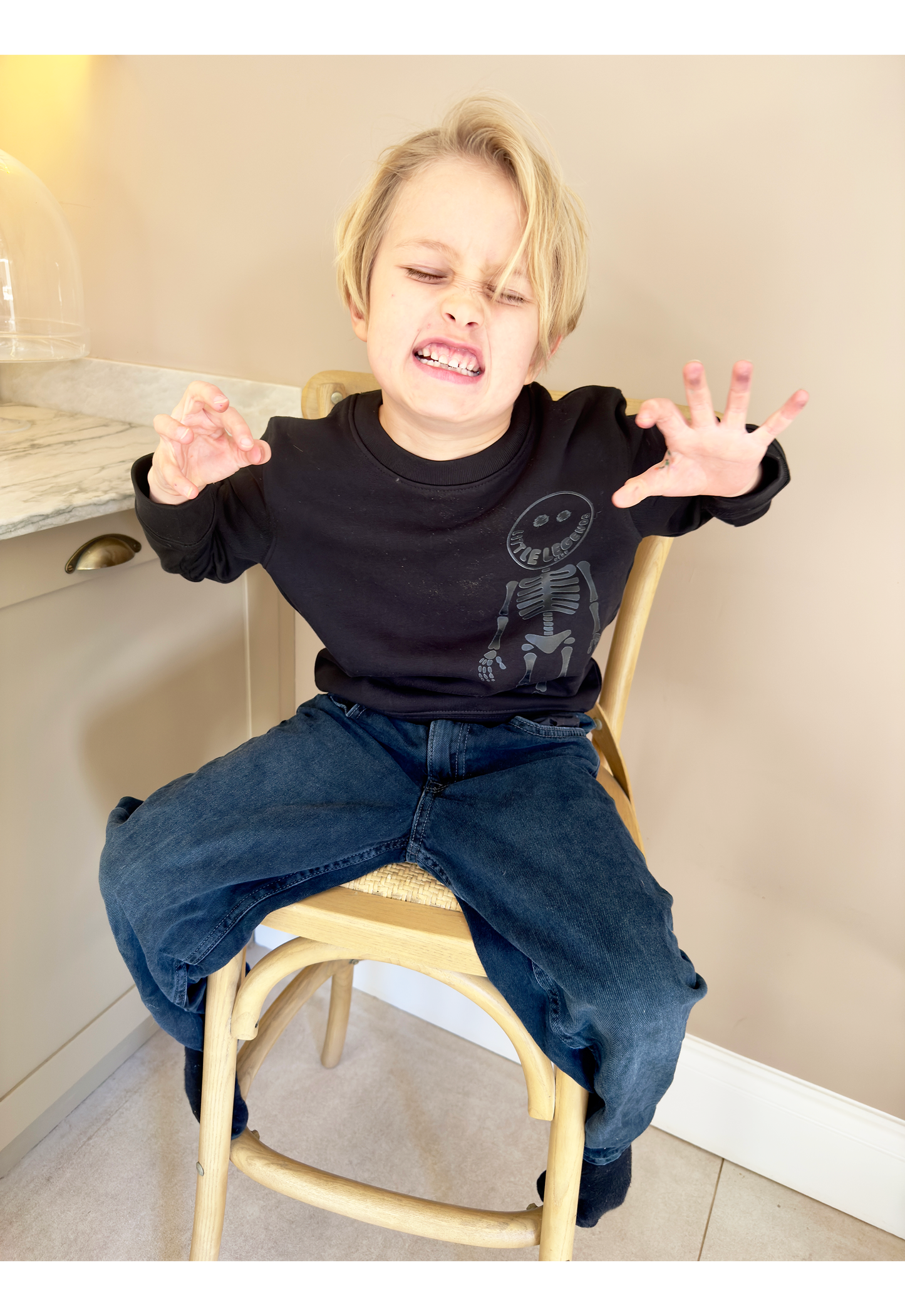 Little Legends Club Skeleton Black Sweatshirt