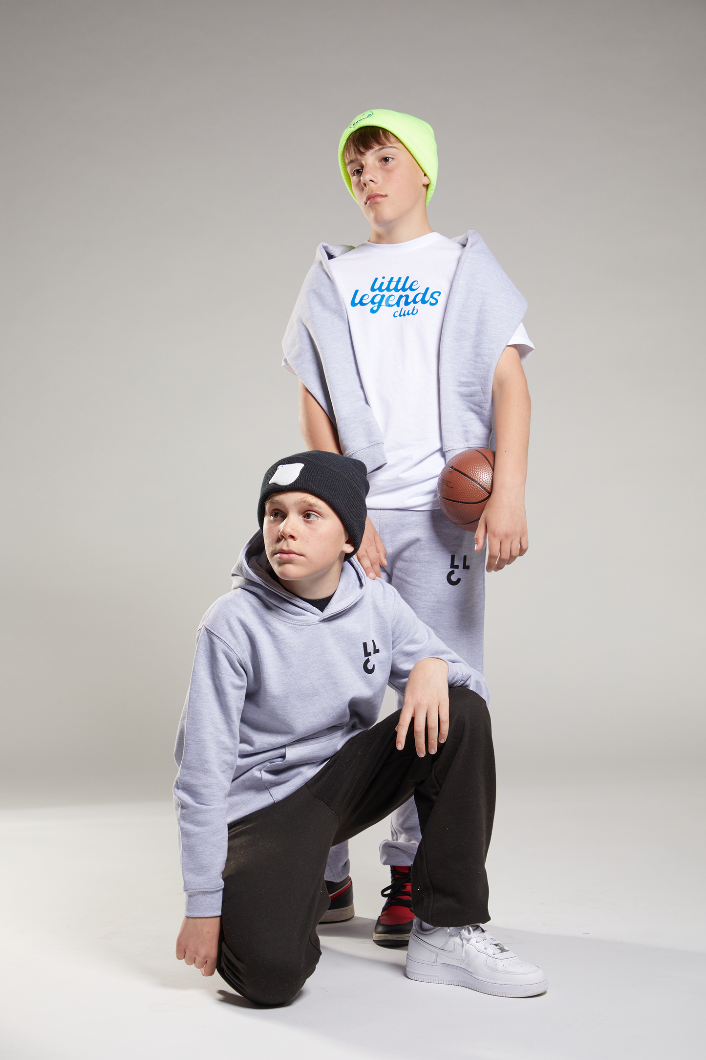 LLC Iconic Grey Marl Hoodie