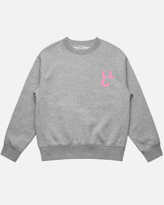 LLC Grey Marl Logo Sweatshirt