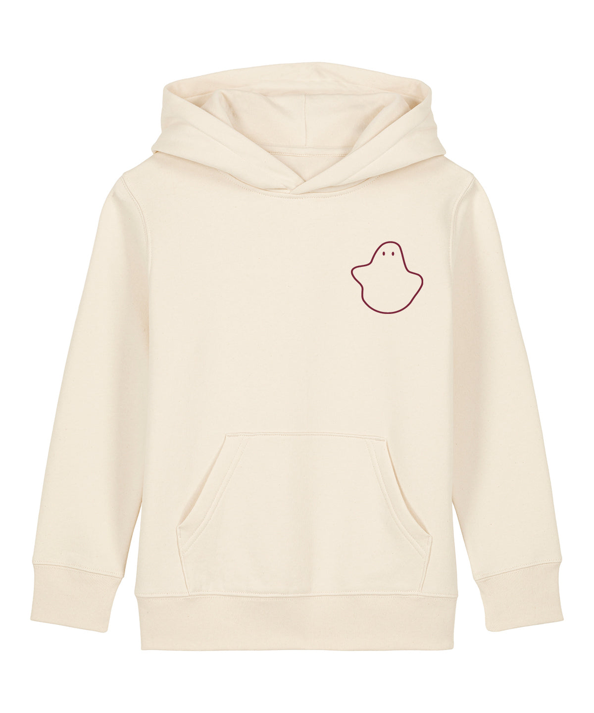 Ecru Child-Hood Printed Hoodie