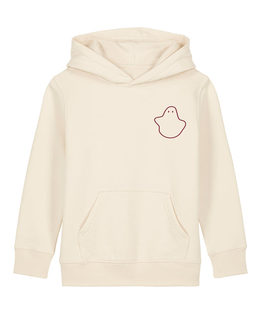 Ecru Child-Hood Printed Hoodie