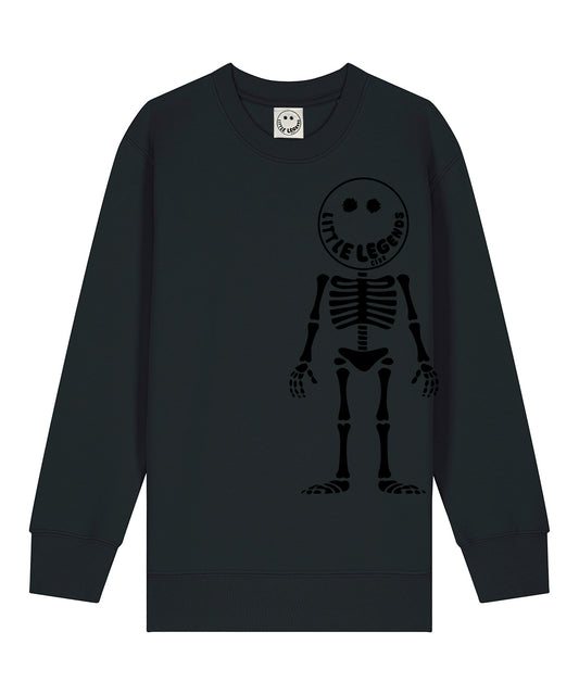 Little Legends Club Skeleton Black Sweatshirt