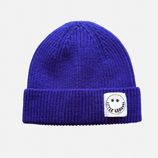 Little Legends Club Royal Blue Ribbed Beanie