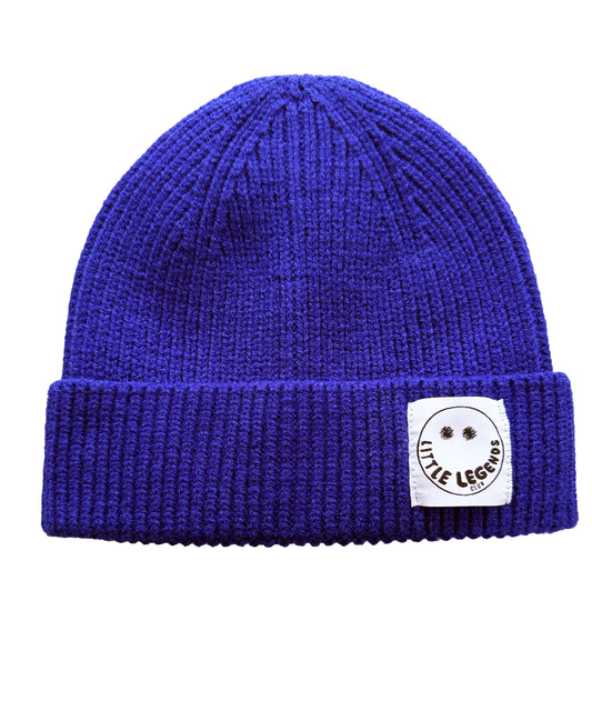 Little Legends Club Royal Blue Ribbed Beanie