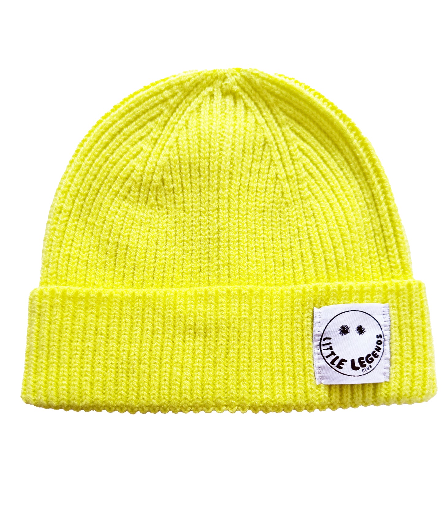 Little Legends Club Lemon Ribbed Beanie